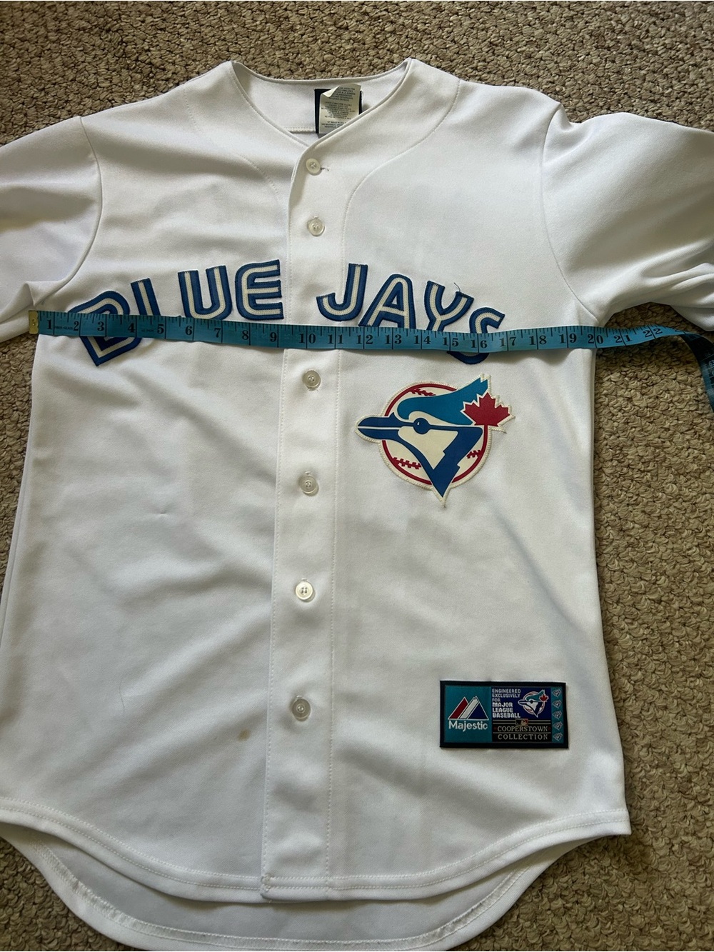 Toronto Blue Jays White MLB Jersey Unisex Small Blue - Picture 10 of 11